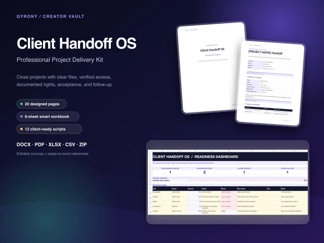 Client Handoff OS — Professional Project Delivery Kit